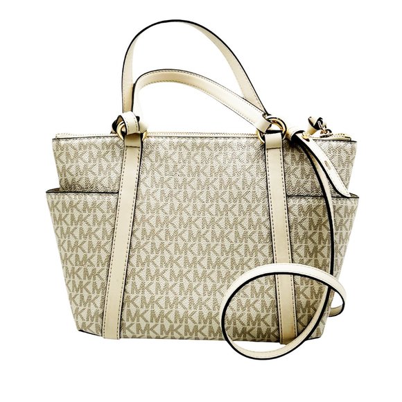 Michael Kors Logo Top-Zip Tote Bag Retail $258 - Picture 3 of 11